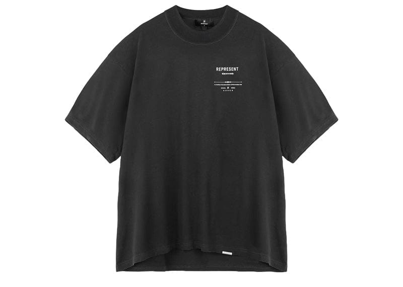 Represent Revere Manor T-shirt Stained Black