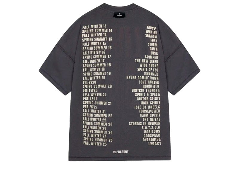 Represent Reversible Living Legacy Tour T‑Shirt Fade Grey