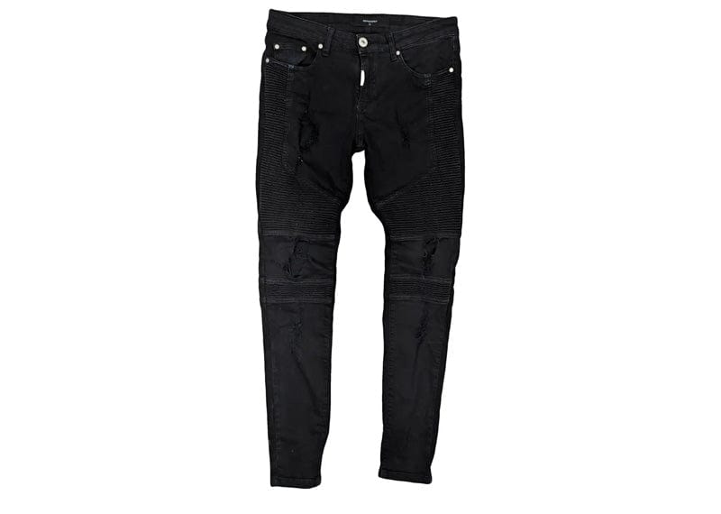 Represent Skinny Biker Denim Jeans Black