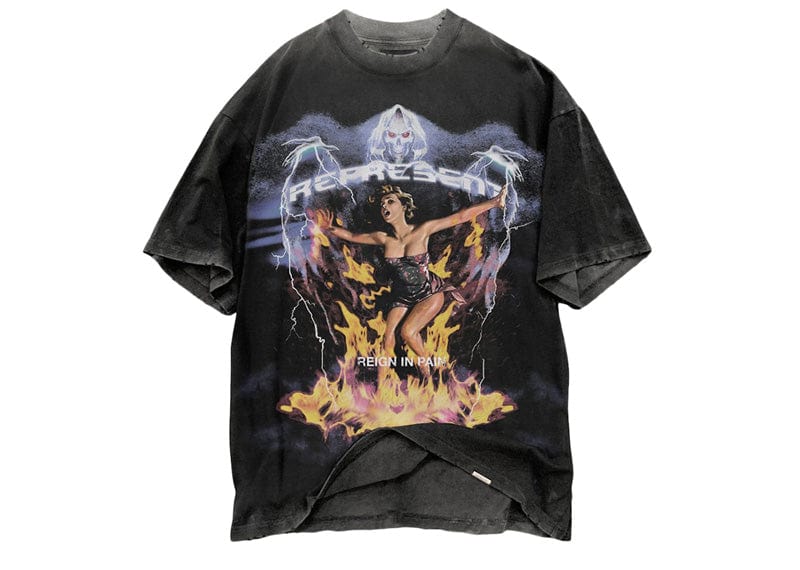 Represent Spirit Reaper Reign In Pain T-Shirt Vintage Black