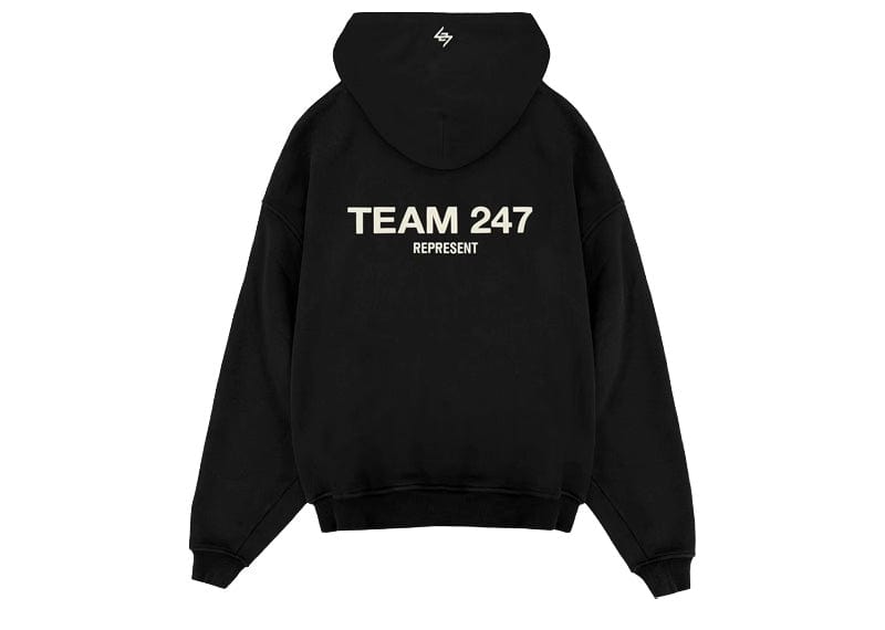 Represent Team 247 Oversized Hoodie - Black