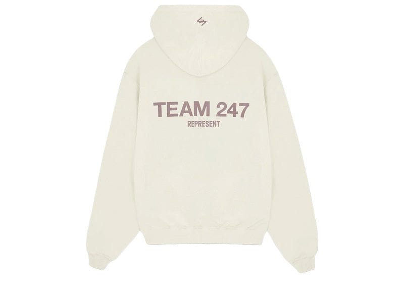 Represent Team 247 Oversized Hoodie Cream