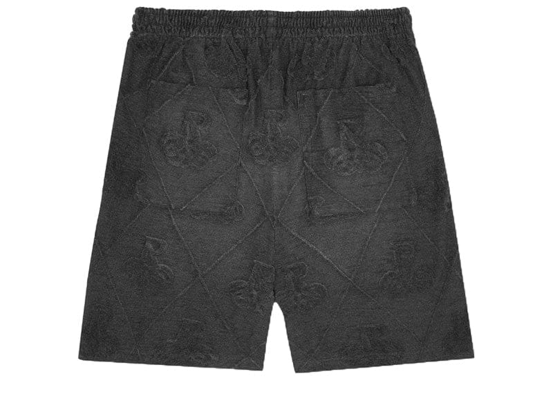 Represent Towelling Shorts Jet Black