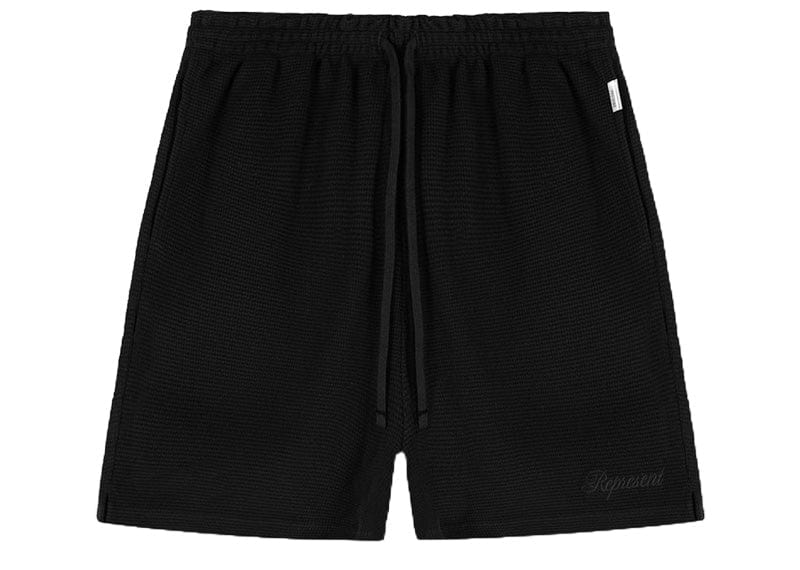 Represent Waffle Shorts Black