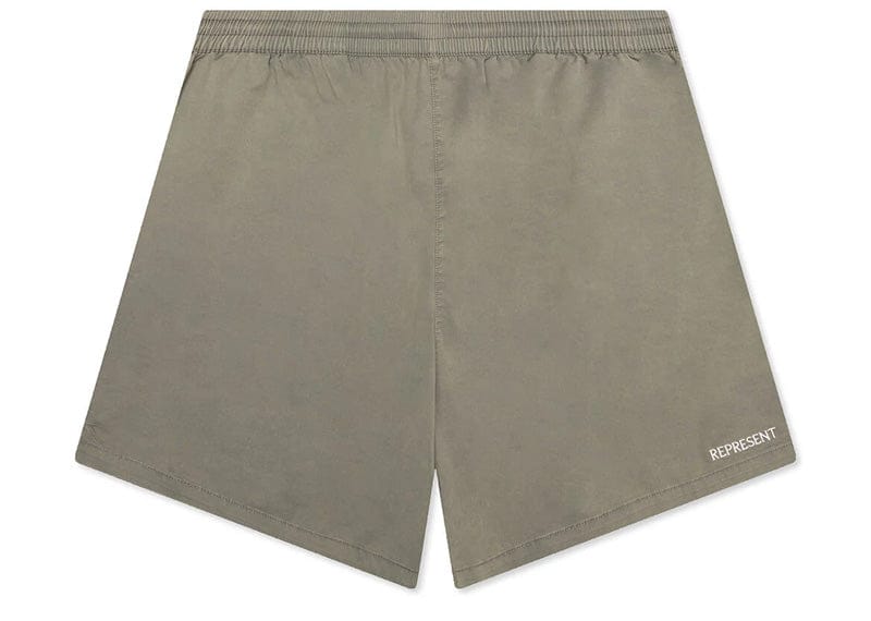 Represent Washed Khaki SS25 Cotton Shorts