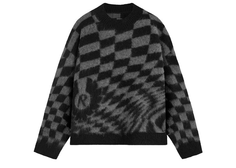 Represent x Belstaff Checkerboard Knit Sweater Shadow