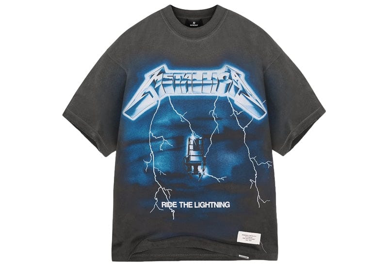 Represent X Metallica Ride The Lightning Tee Vintage Grey