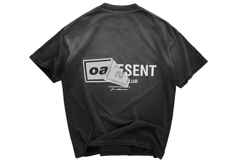 Represent x Oasis Owners Club Tee Stained Black