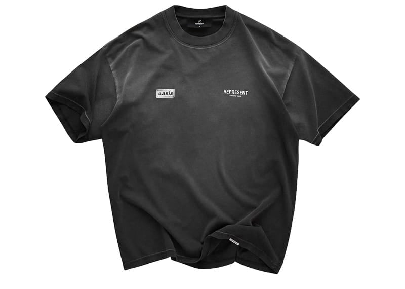Represent x Oasis Owners Club Tee Stained Black