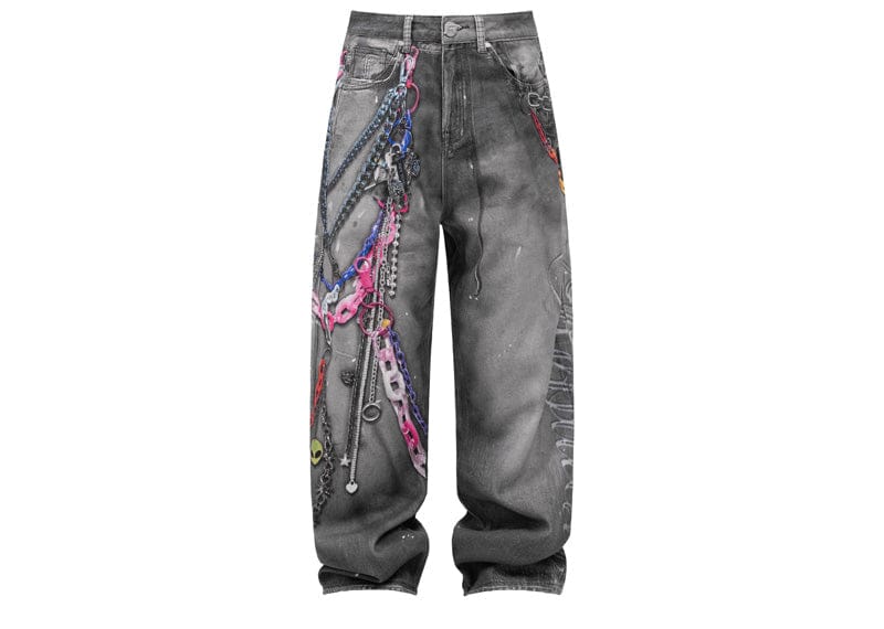 Reputation Studios Chain Denim Jeans
