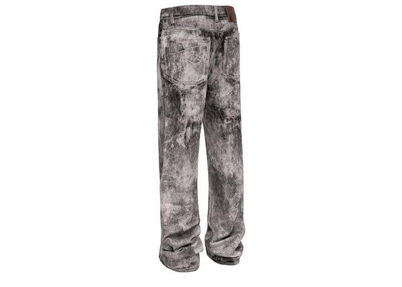 Reputation Studios Flare Denim Jeans Acid Rinse