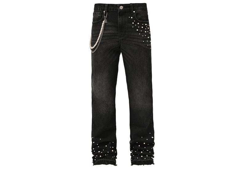 Reputation Studios Pearl Flare Denim Jeans Black
