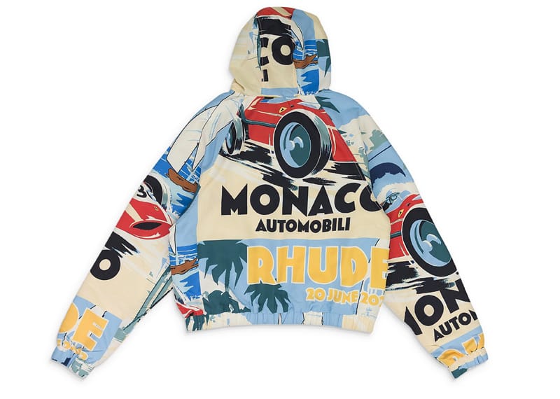 Rhude Monaco Sport All Over Quarter-Zip Hoodie Multicolor