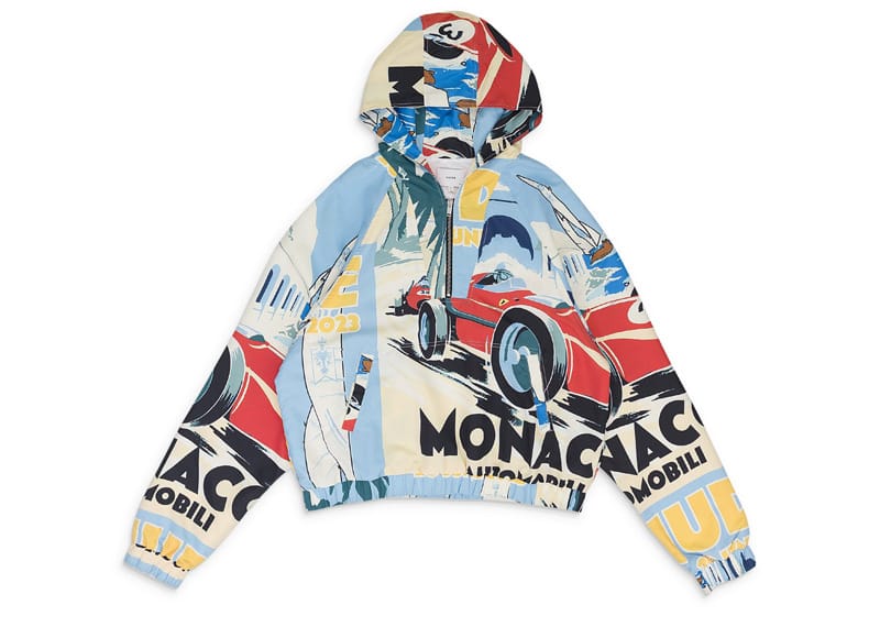 Rhude Monaco Sport All Over Quarter-Zip Hoodie Multicolor