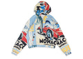 Rhude Monaco Sport All Over Quarter-Zip Hoodie Multicolor