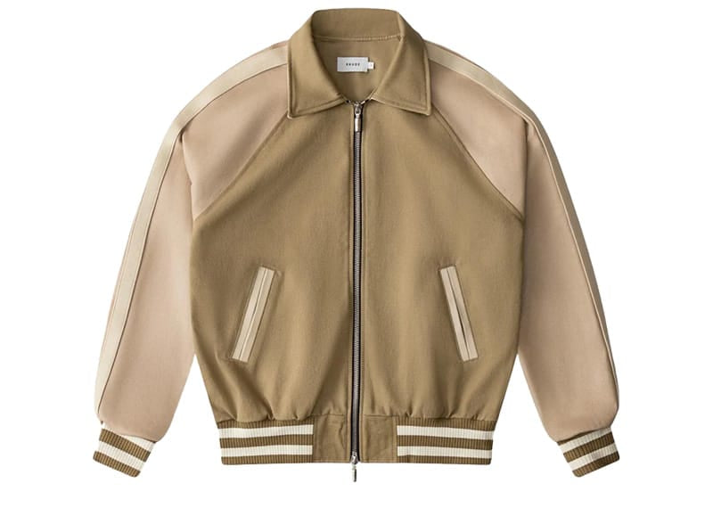 Rhude Twill 'Rhude' Boys Bomber Jacket Beige