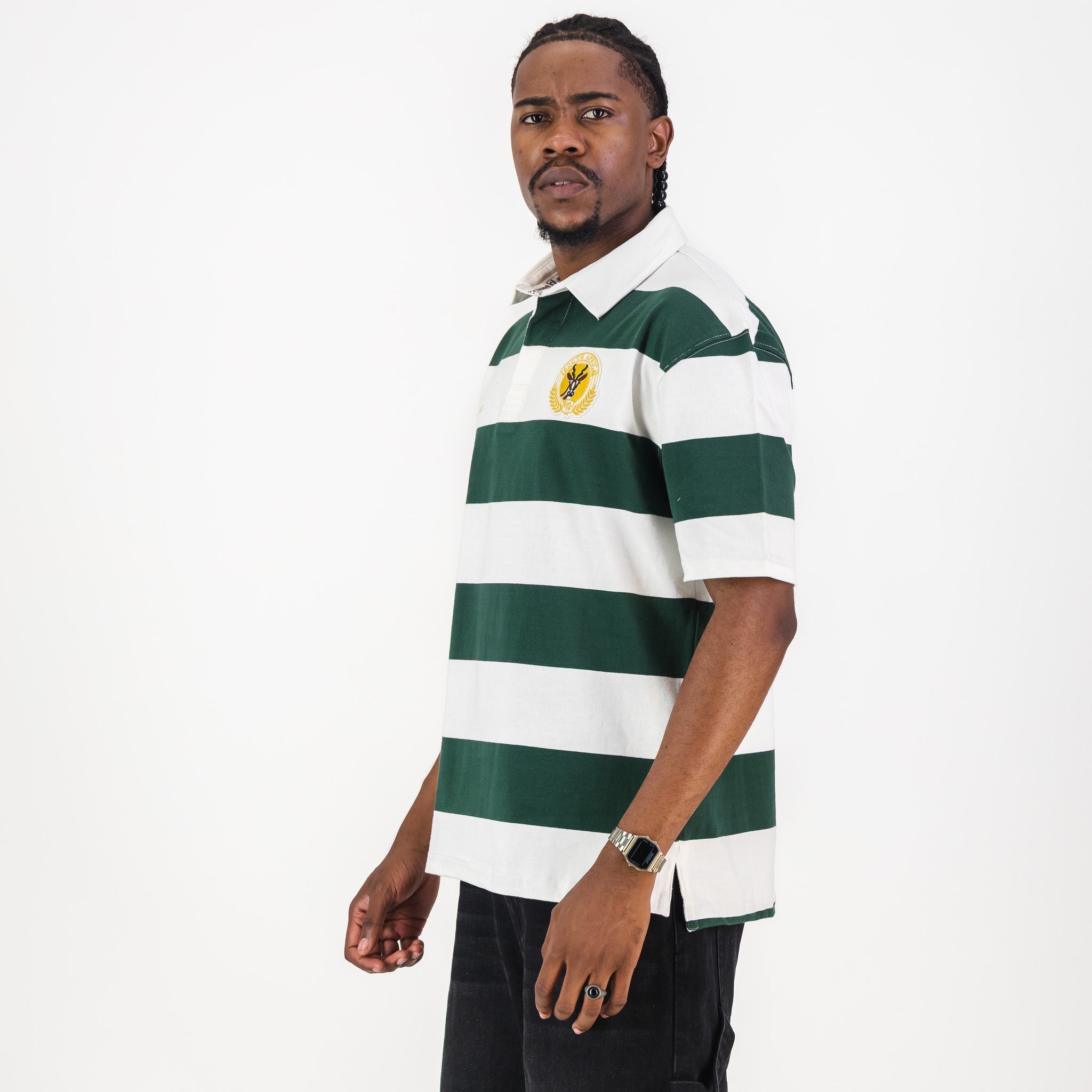 SA Supporters Men Tops SS Rugby Jersey YD8 TEP
