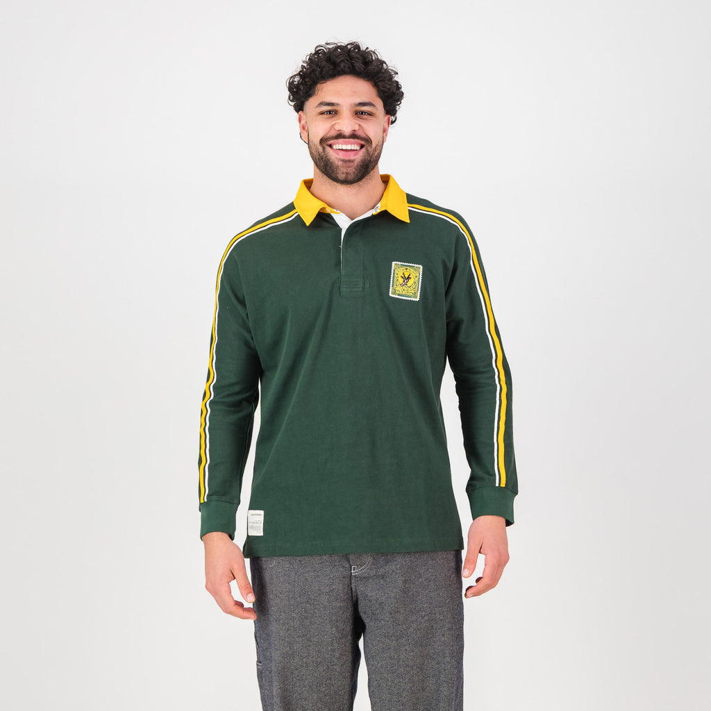 SA Supporters Styled LS Rugby Jersey -OS Green