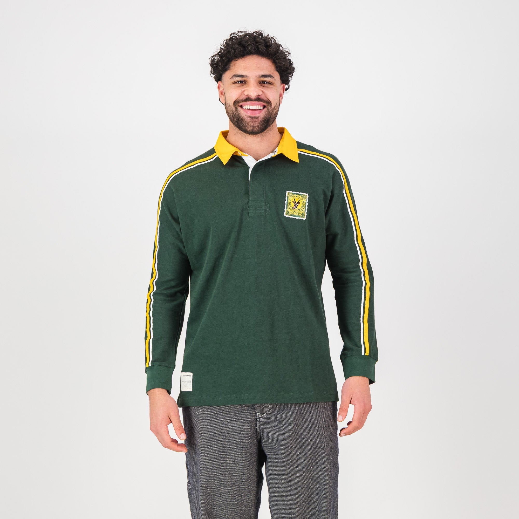 SA Supporters Styled LS Rugby Jersey -OS Green
