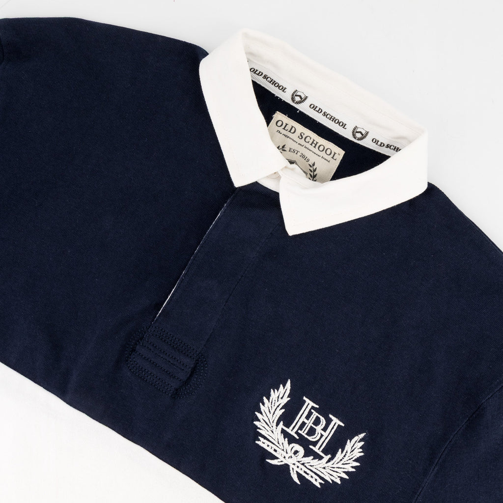 Schools Bridge House Cut & Sew LS Rugby Jersey-Navy
