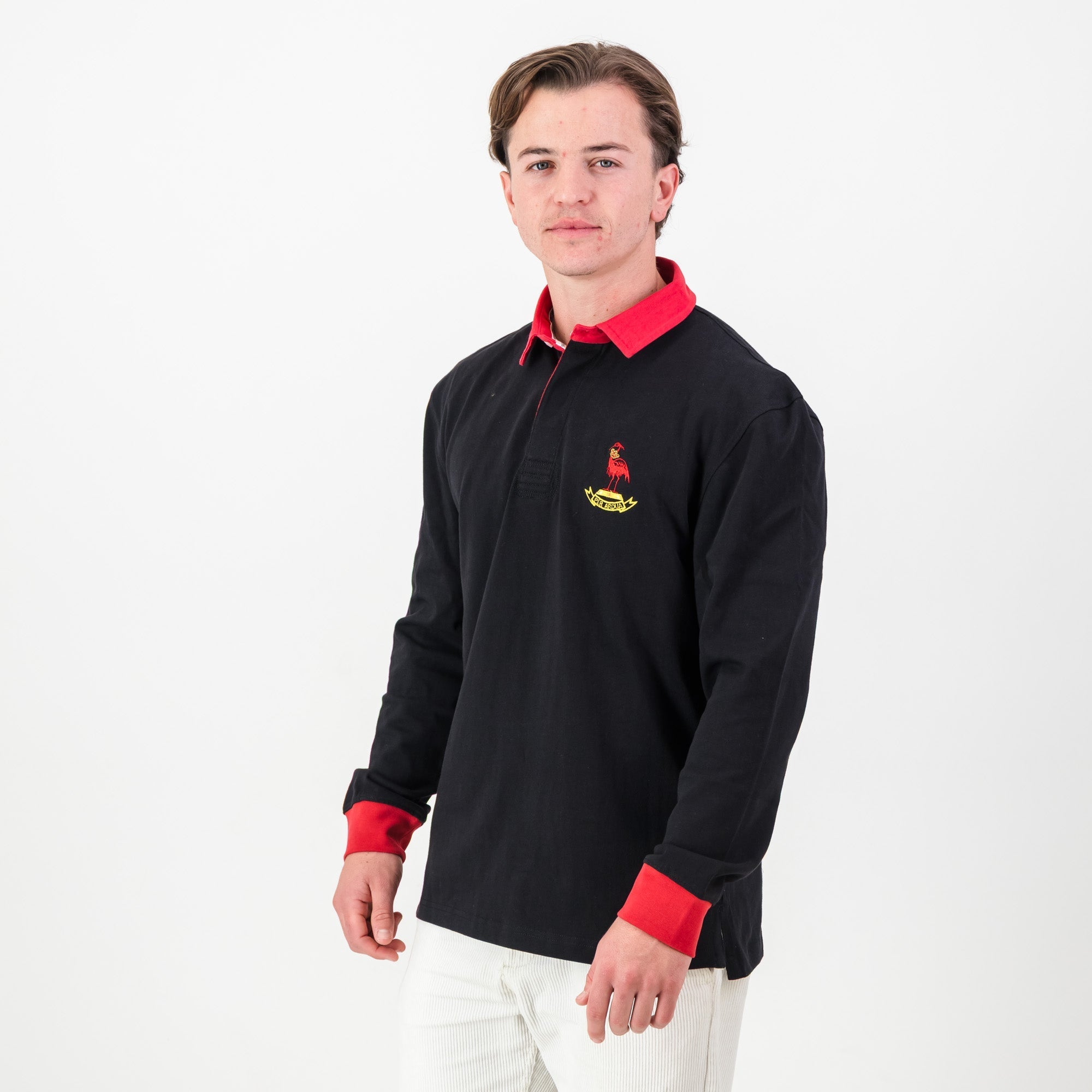 Schools Old Dalian Union LS Rugby Jersey-Black