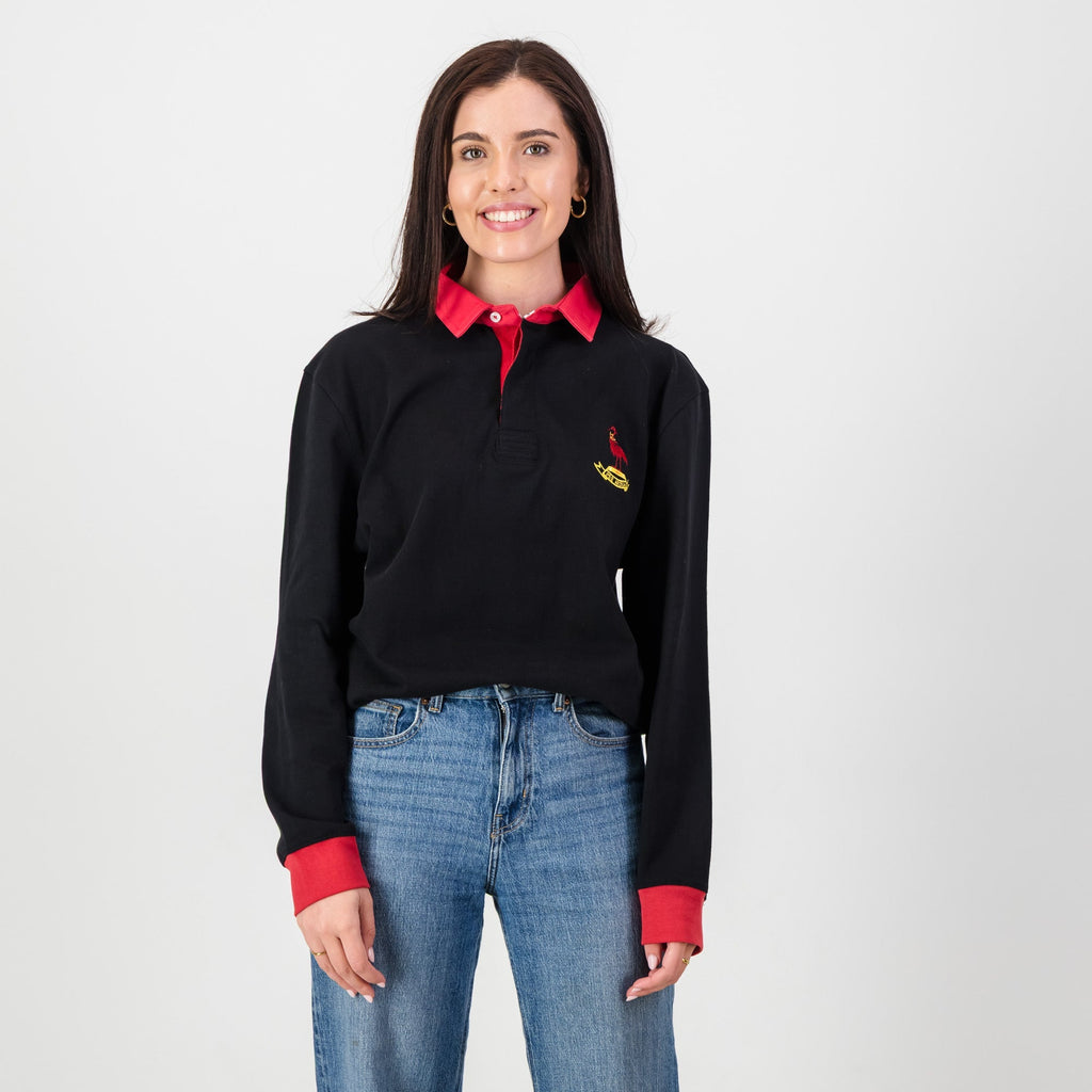 Schools Old Dalian Union LS Rugby Jersey-Black
