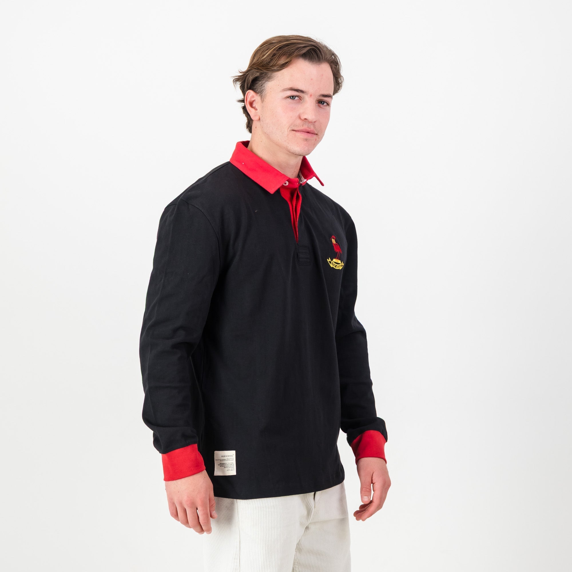 Schools Old Dalian Union LS Rugby Jersey-Black