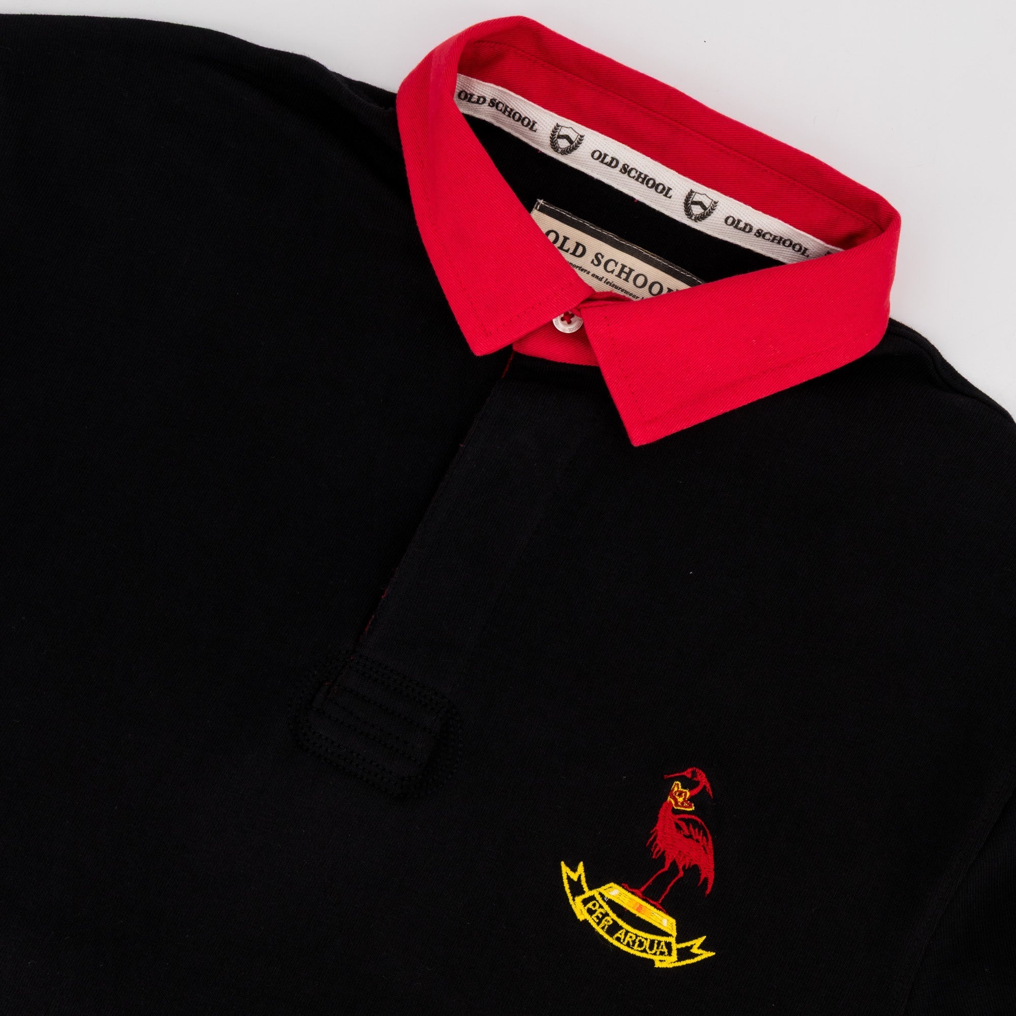 Schools Old Dalian Union LS Rugby Jersey-Black