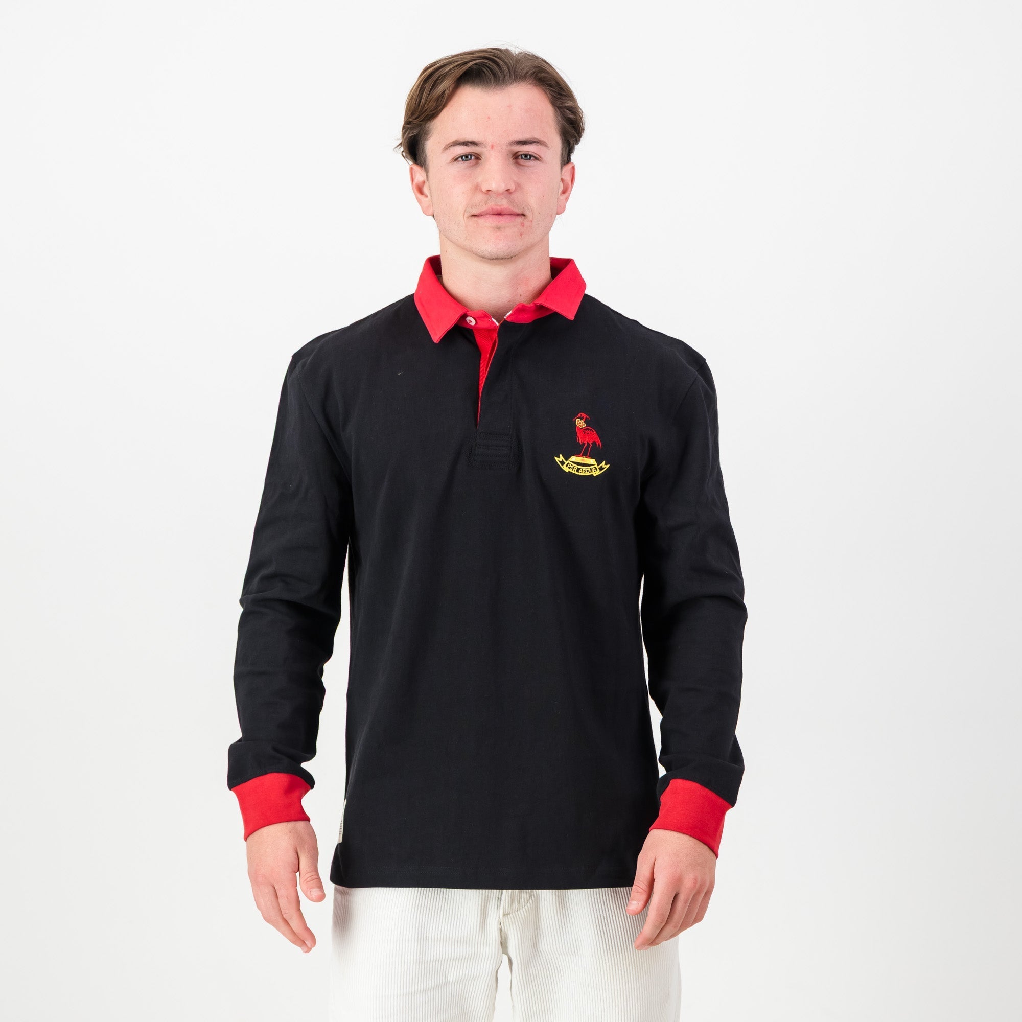 Schools Old Dalian Union LS Rugby Jersey-Black