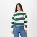 Schools Durban Girls College SA Supporters 8X8 Stripe LS Rugby Jersey-OS Green