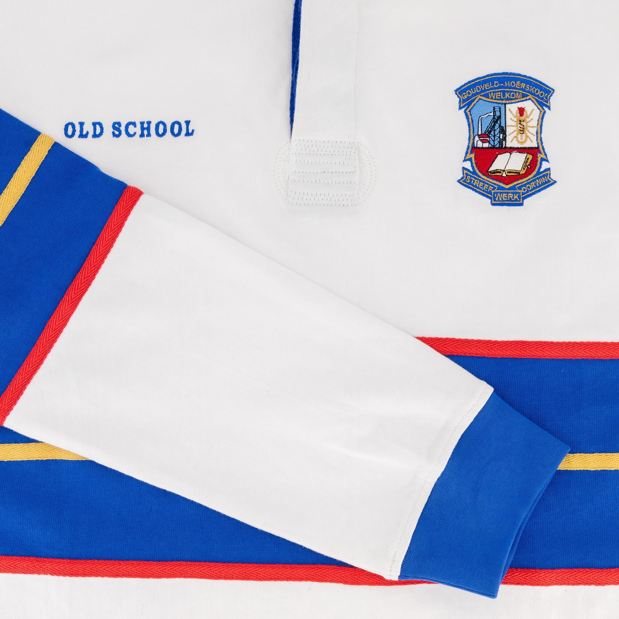 Schools Goudveld Hoerskool LS Rugby Jersey-White