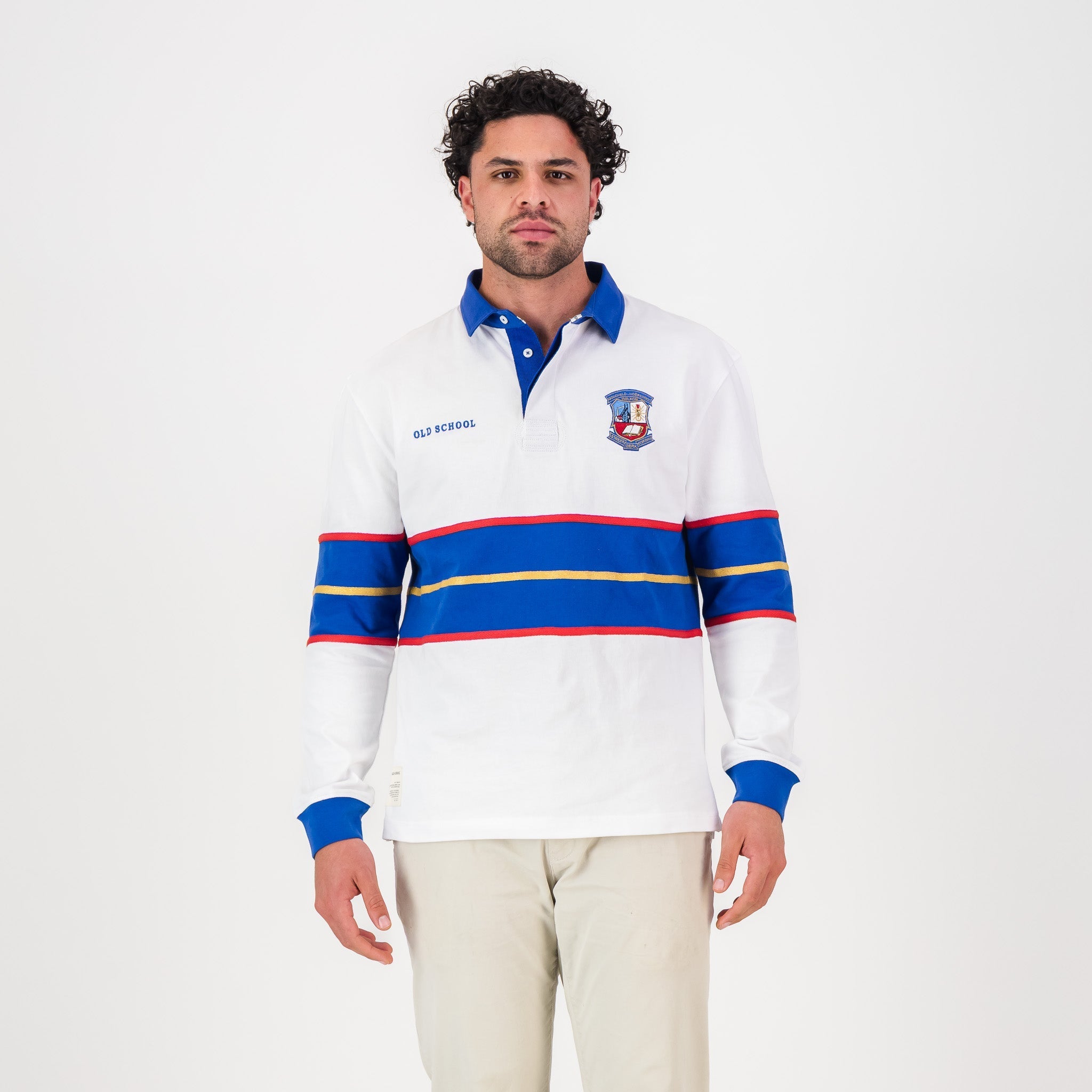 Schools Goudveld Hoerskool LS Rugby Jersey-White
