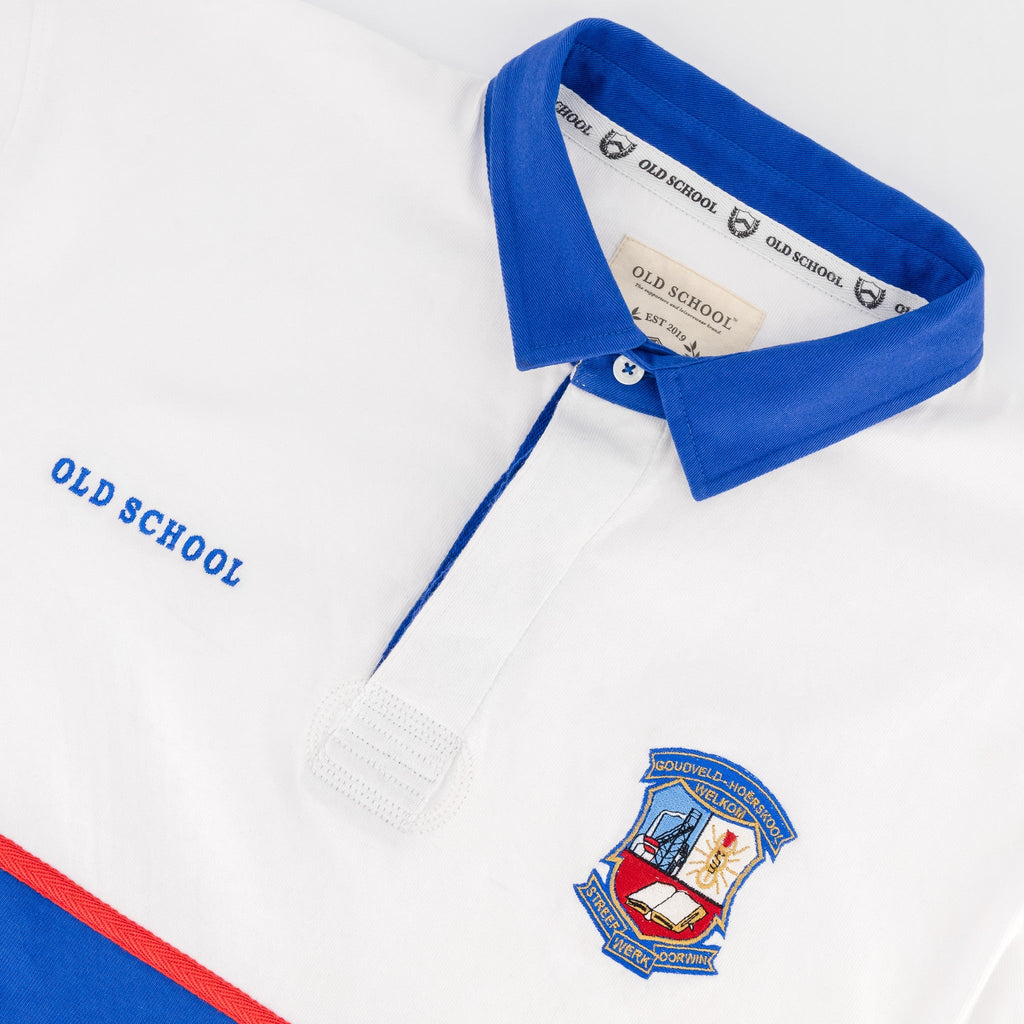 Schools Goudveld Hoerskool LS Rugby Jersey-White