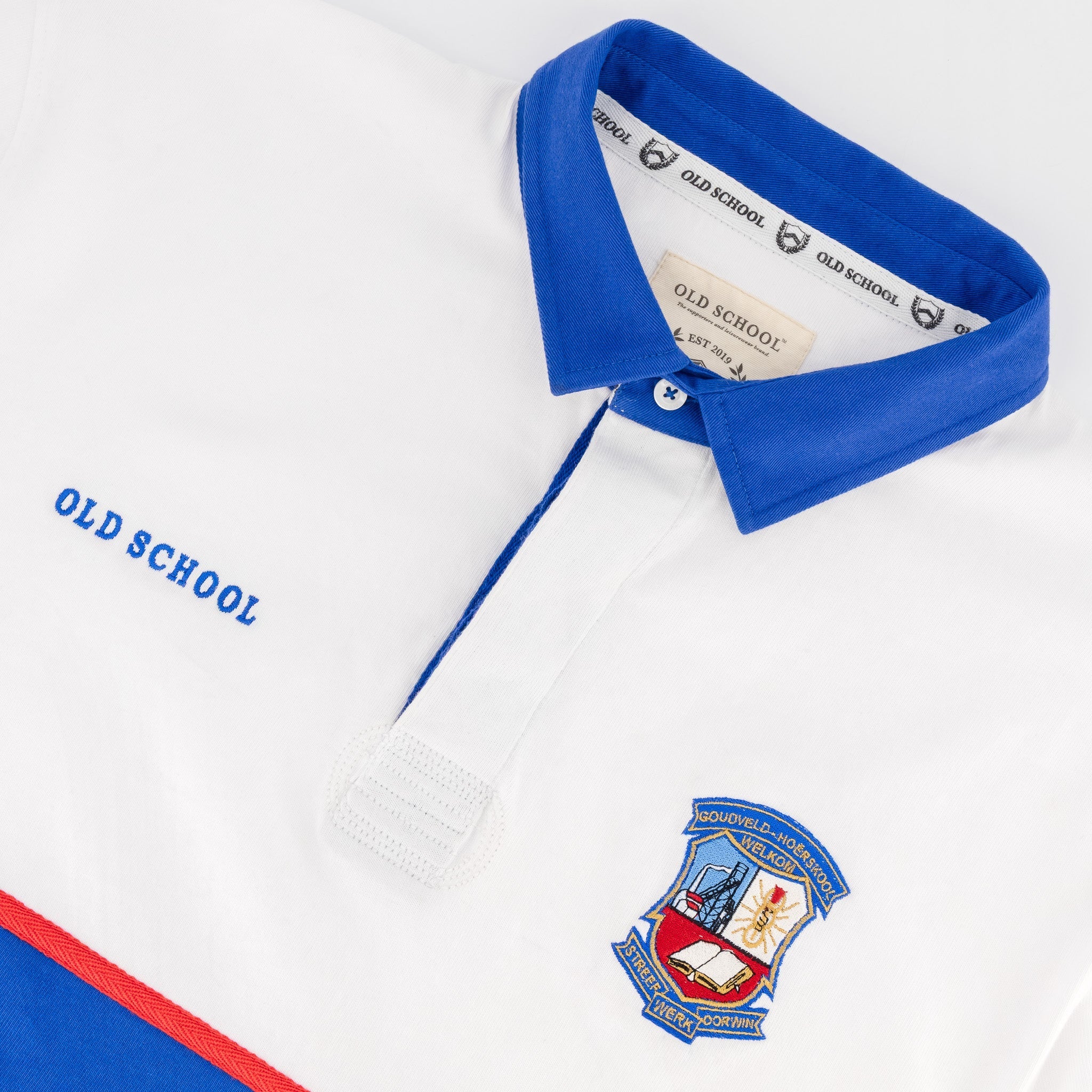 Schools Goudveld Hoerskool LS Rugby Jersey-White