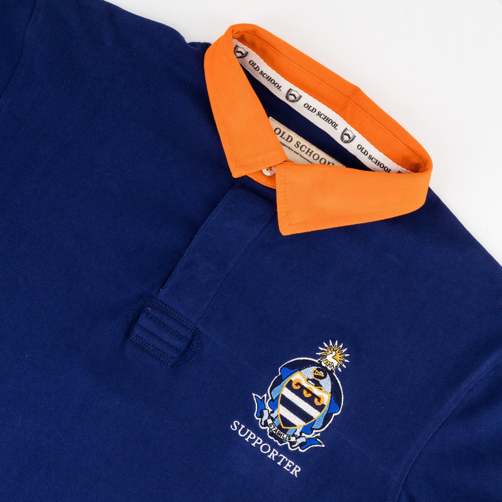 Schools Grey Bloem LS Rugby Jersey-Blue Depth