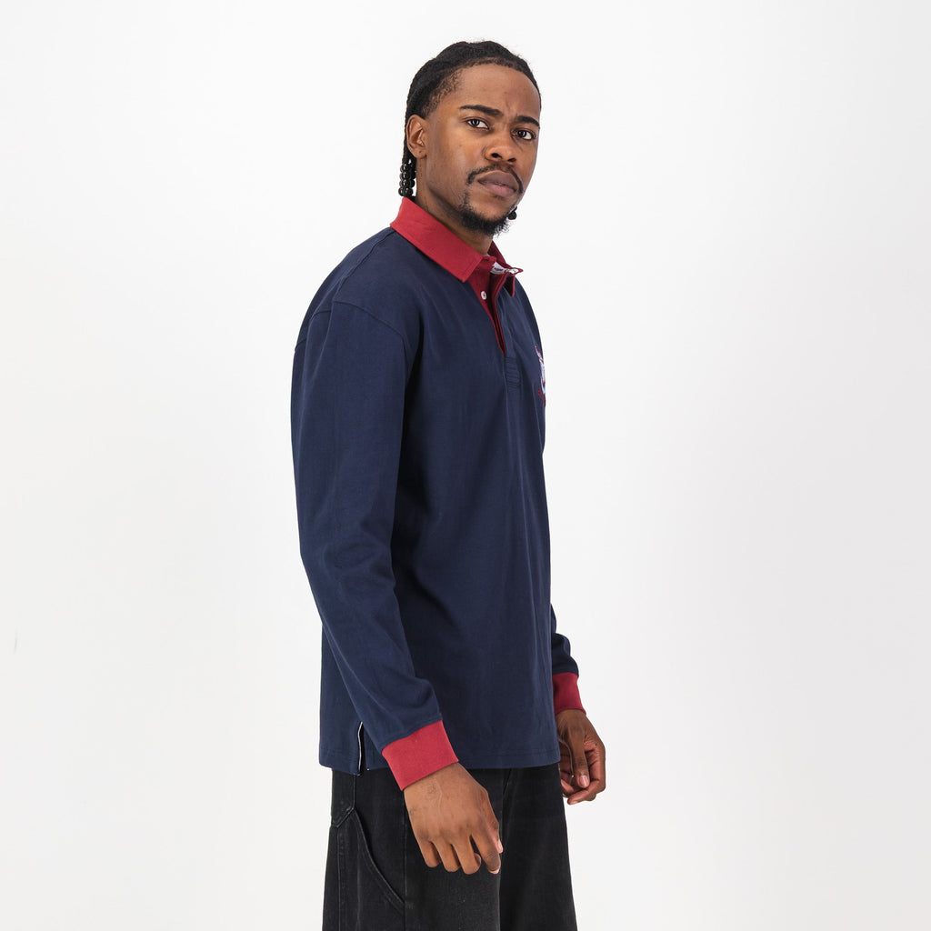 Schools Holy Rosary School LS Rugby Jersey- Navy