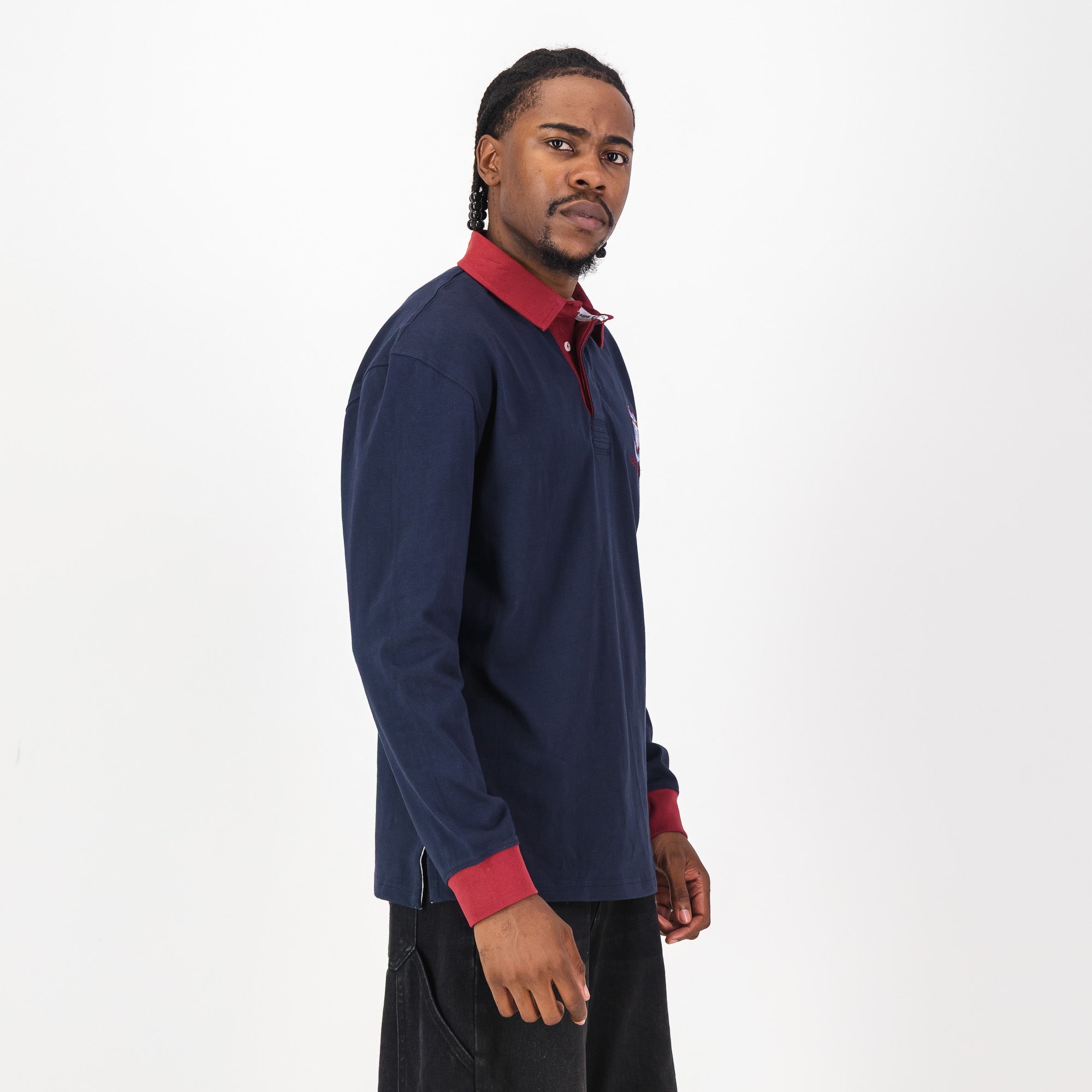 Schools Holy Rosary School LS Rugby Jersey- Navy