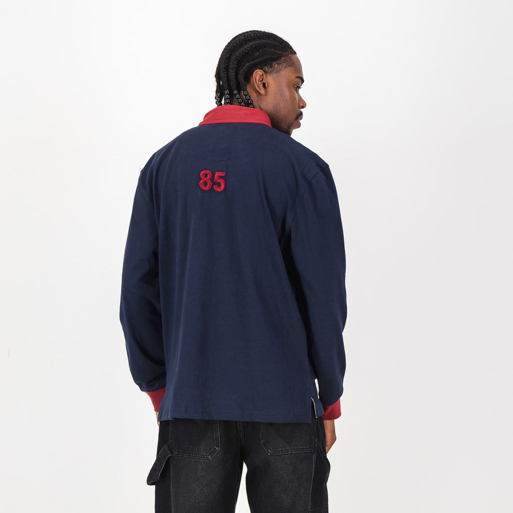 Schools Holy Rosary School LS Rugby Jersey- Navy