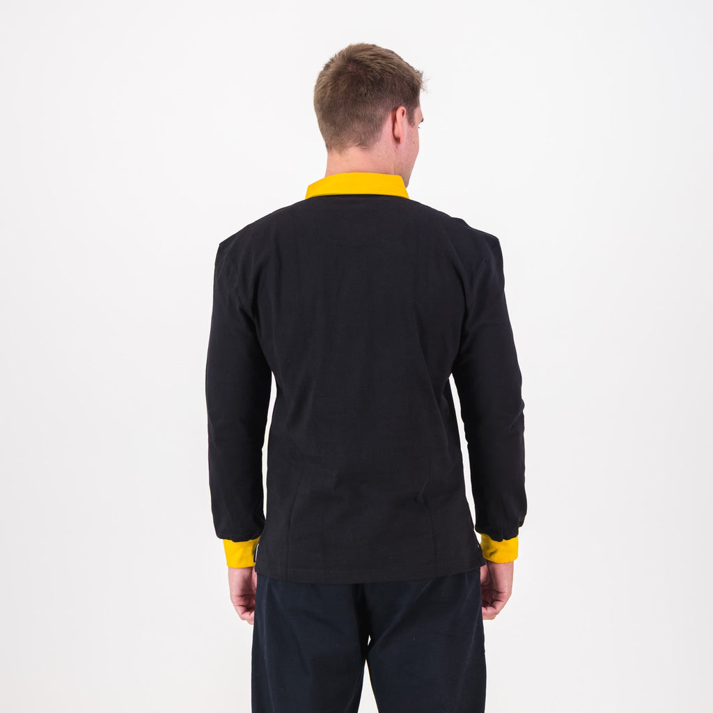 Schools Kalahari  Long Sleeve Rugby Jersey Plain Black
