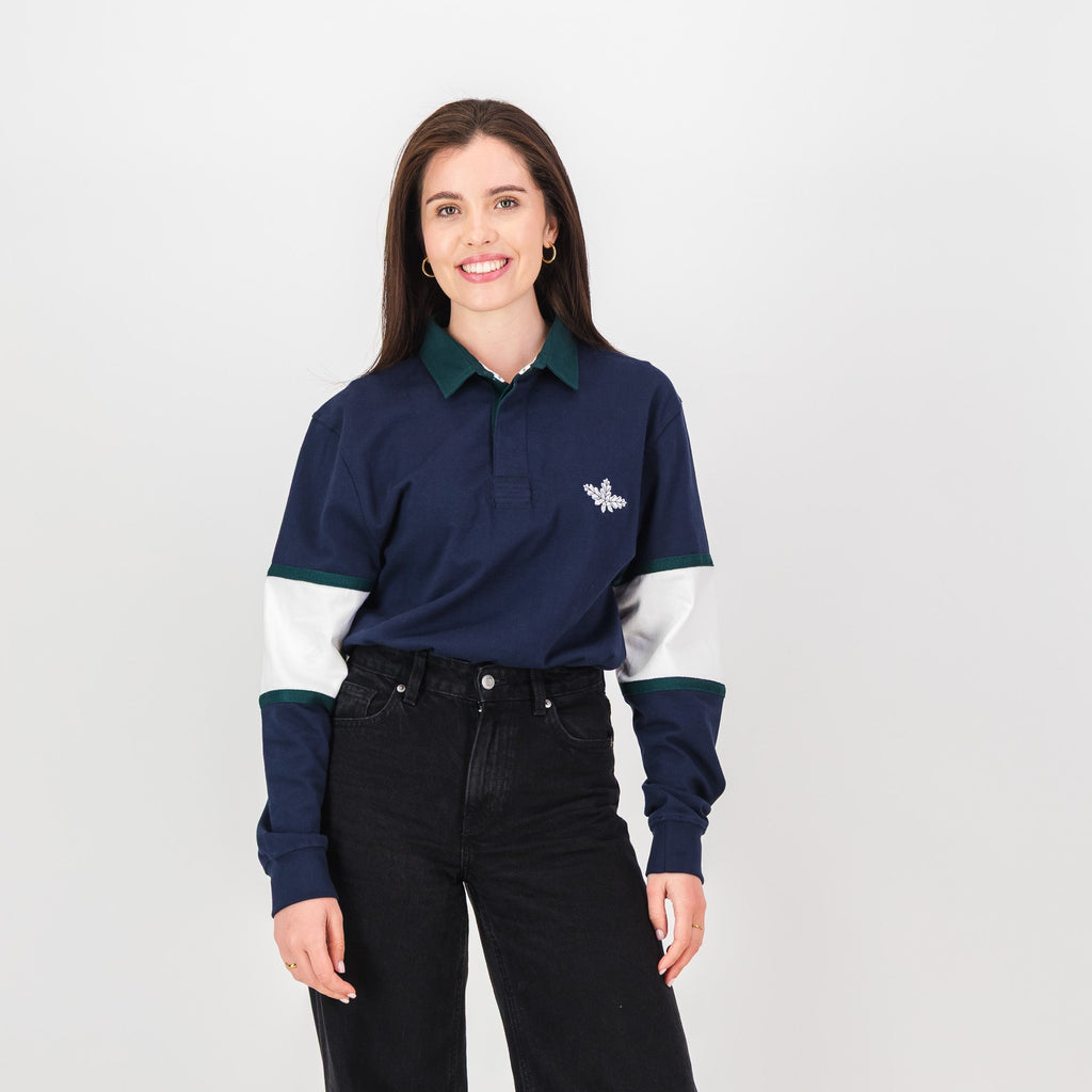 Schools Oakhill LS Rugby Jersey-Navy