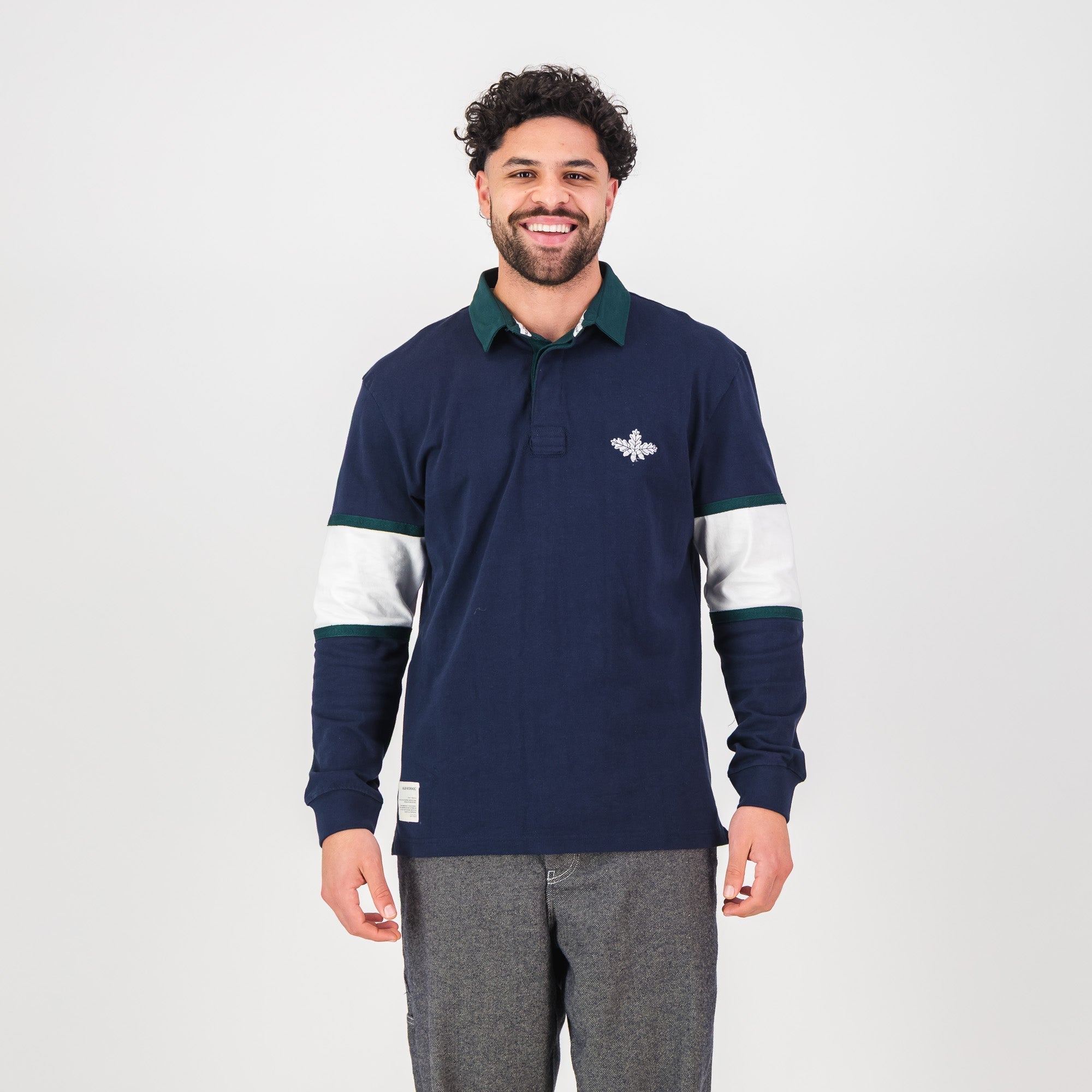 Schools Oakhill LS Rugby Jersey-Navy