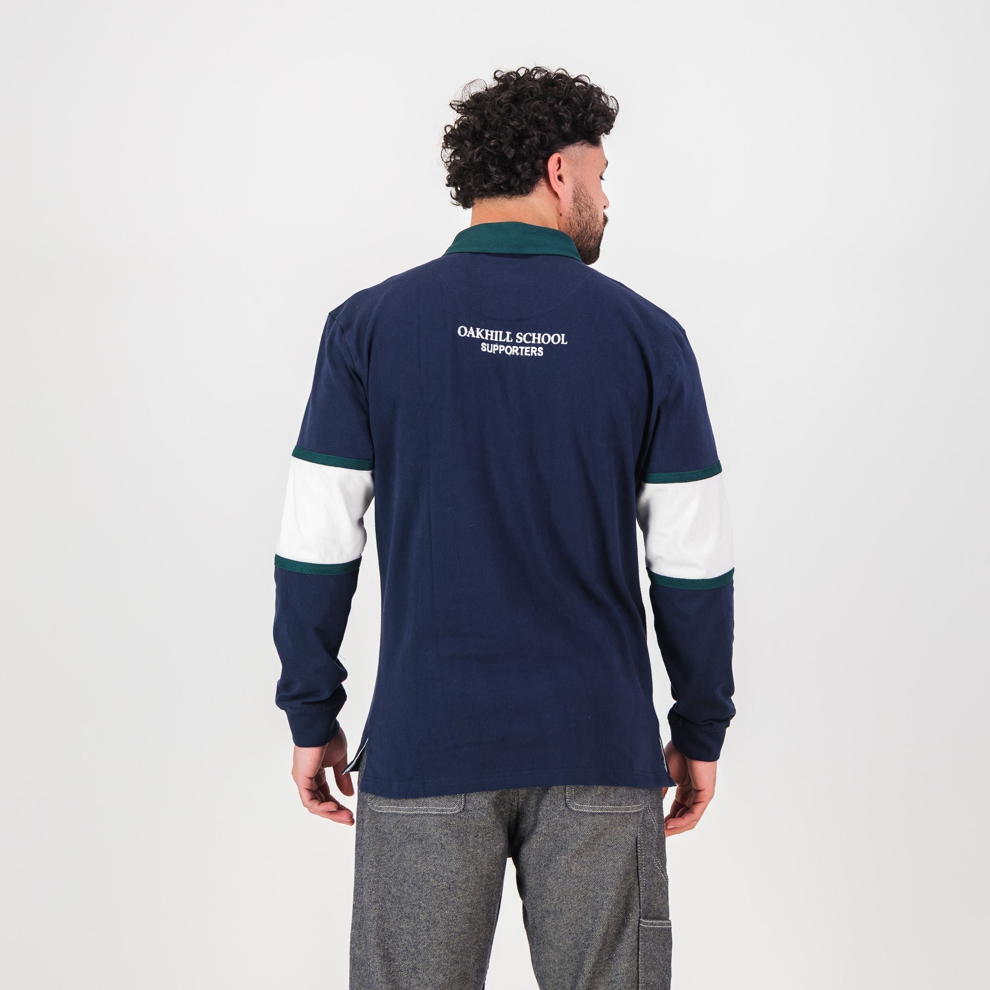 Schools Oakhill LS Rugby Jersey-Navy