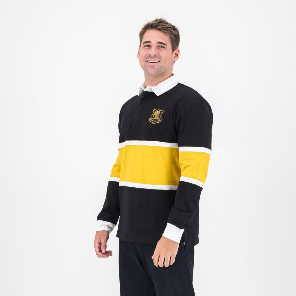 Schools St Johns DSG Cut & Sew LS Rugby Jersey-Black