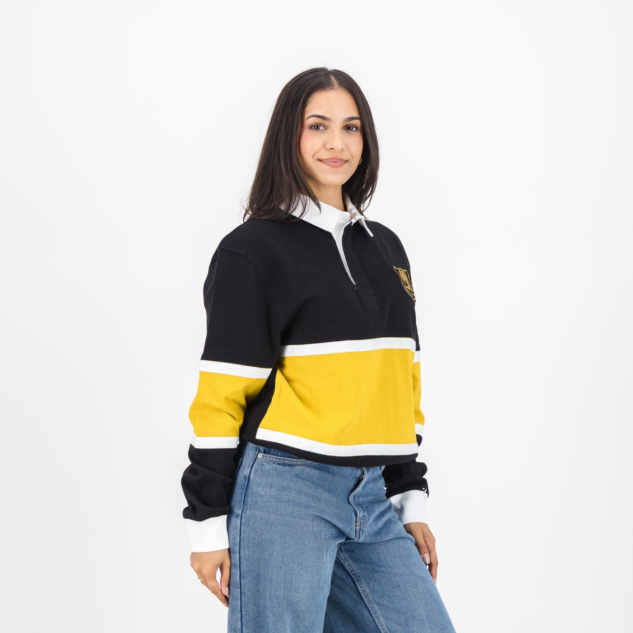 Schools St Johns DSG Cut & Sew LS Rugby Jersey-Black