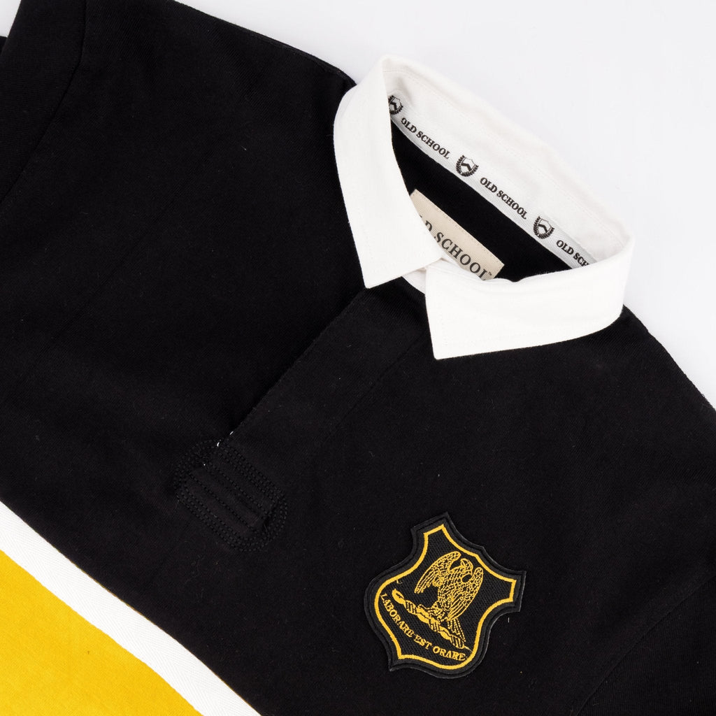 Schools St Johns DSG Cut & Sew LS Rugby Jersey-Black