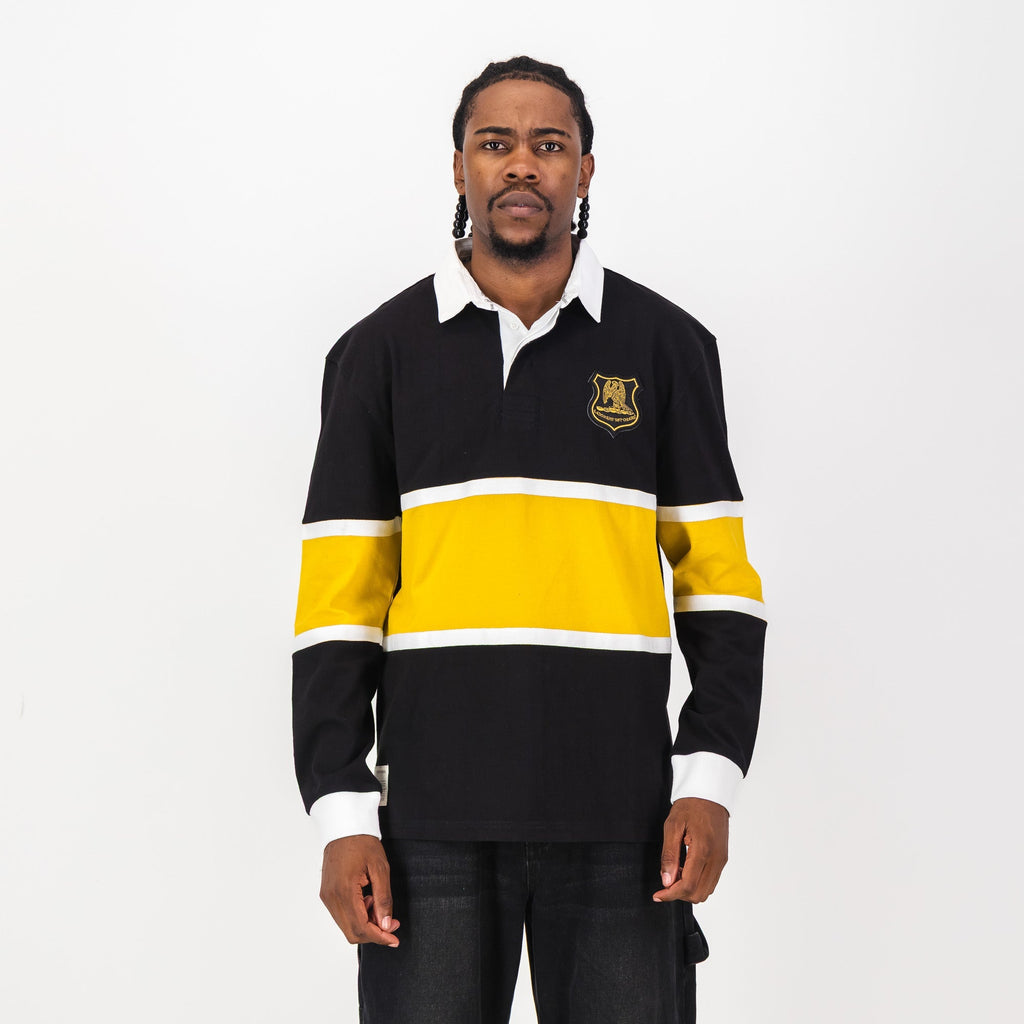 Schools St Johns DSG Cut & Sew LS Rugby Jersey-Black
