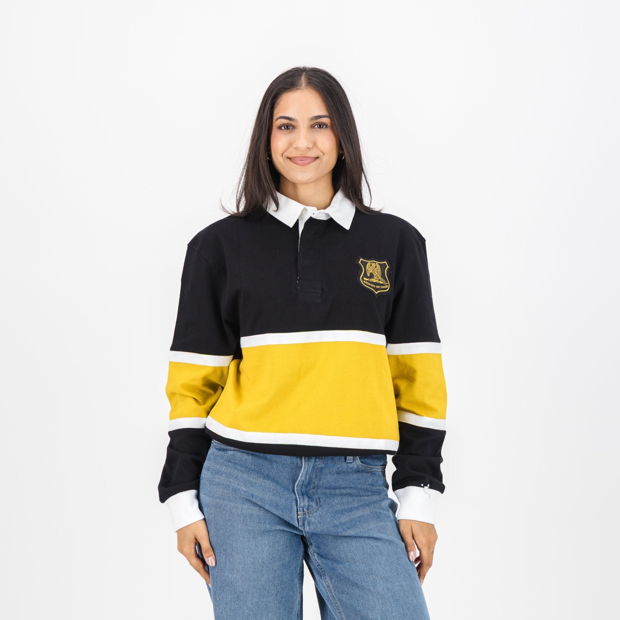 Schools St Johns DSG Cut & Sew LS Rugby Jersey-Black