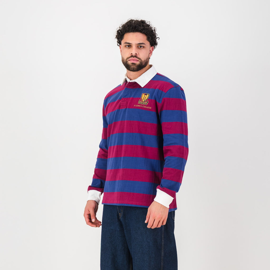 Schools St Johns LS Rugby Jersey-Navy Peony