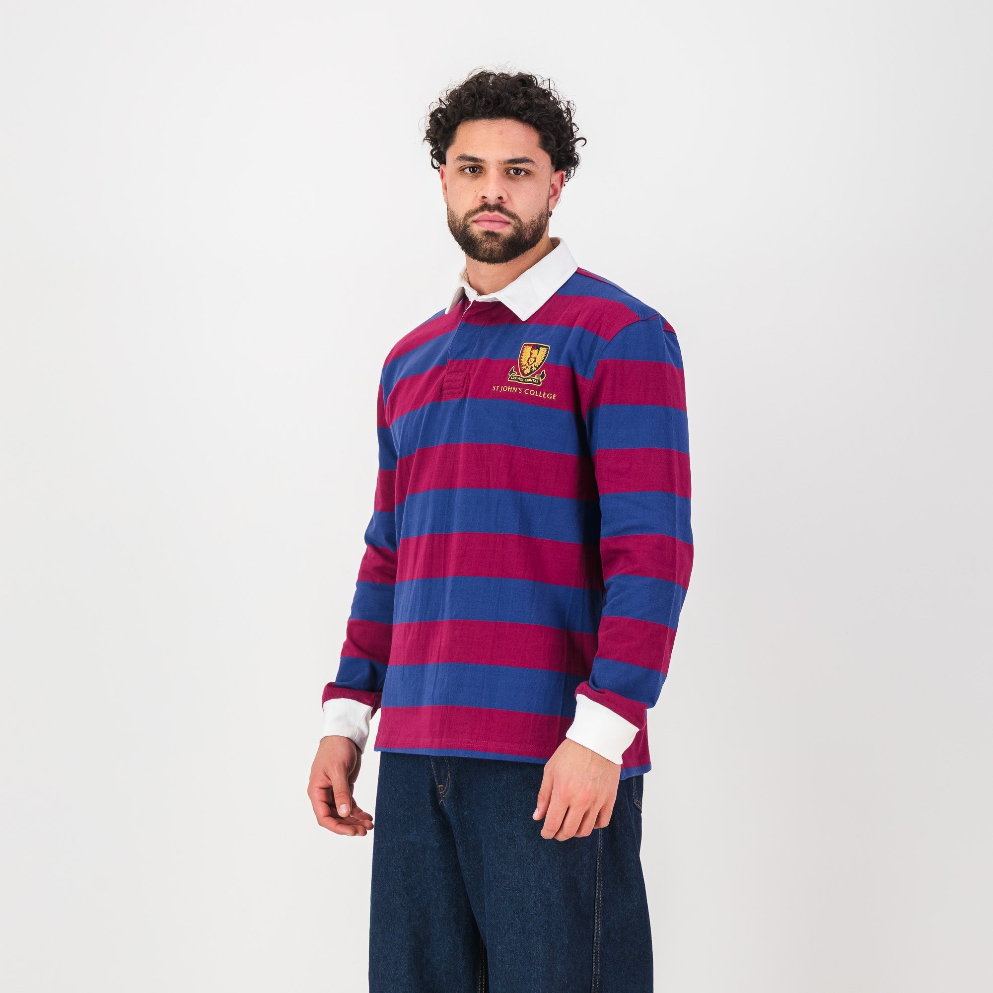 Schools St Johns LS Rugby Jersey-Navy Peony