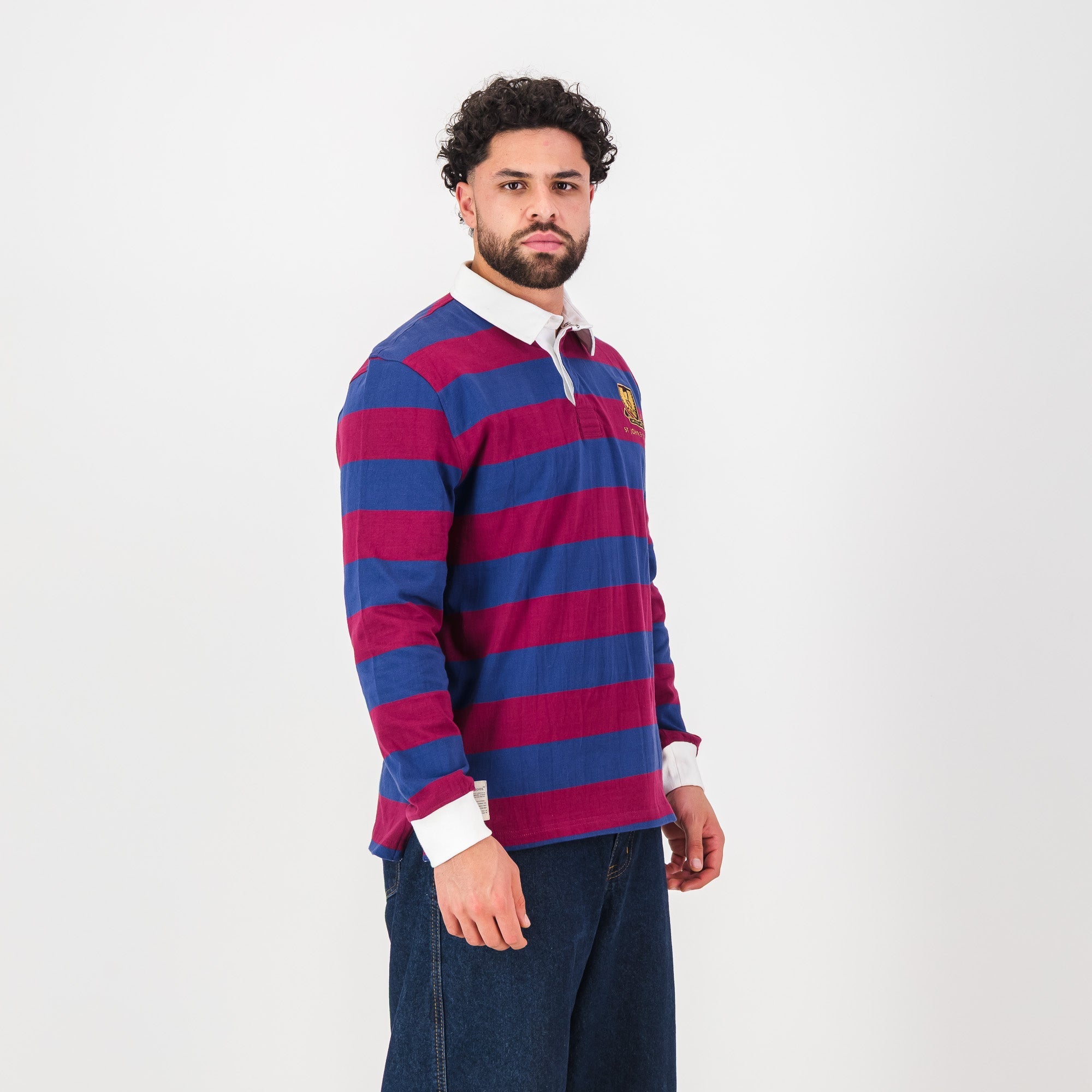 Schools St Johns LS Rugby Jersey-Navy Peony